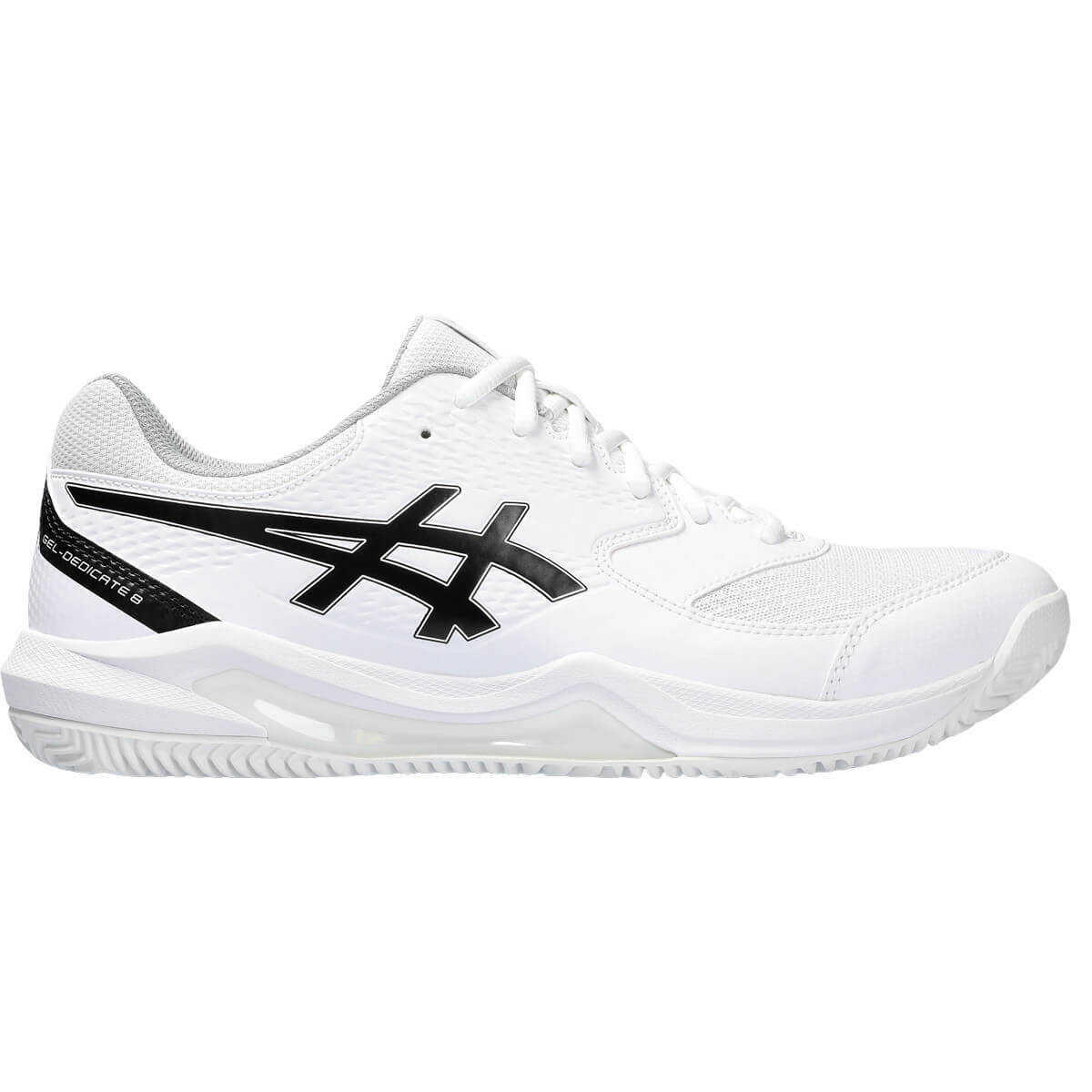 کفش تنیس اسیکس مردانه Asics Gel Dedicate 8 Clay (سفید - مشکی)