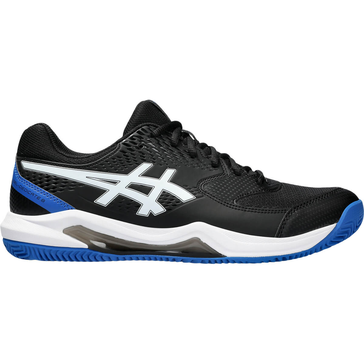 کفش تنیس اسیکس مردانه Asics Gel Dedicate 8 Clay (مشکی - سفید)