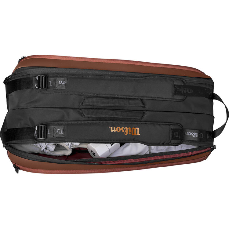 ساک تنیس ویلسون پرو استف 9 راکته قهوهای اورجینال Wilson Pro Staff V14 9 Pack