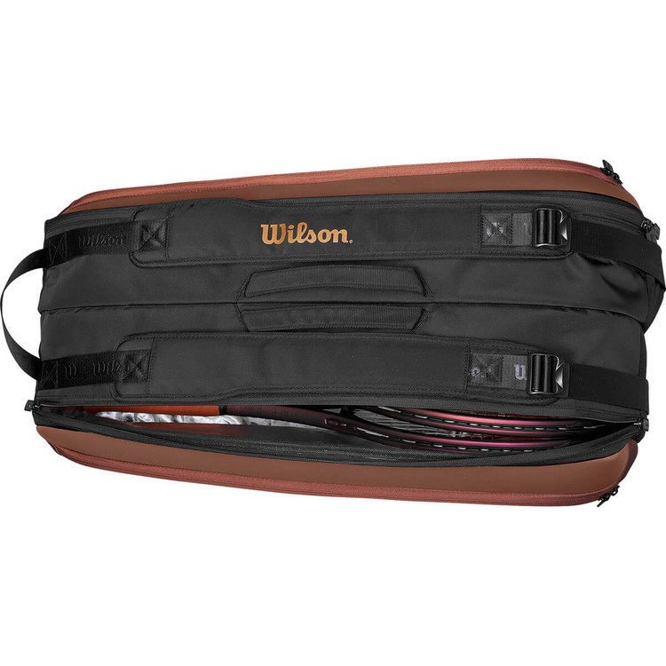 ساک تنیس ویلسون پرو استف 9 راکته قهوهای اورجینال Wilson Pro Staff V14 9 Pack