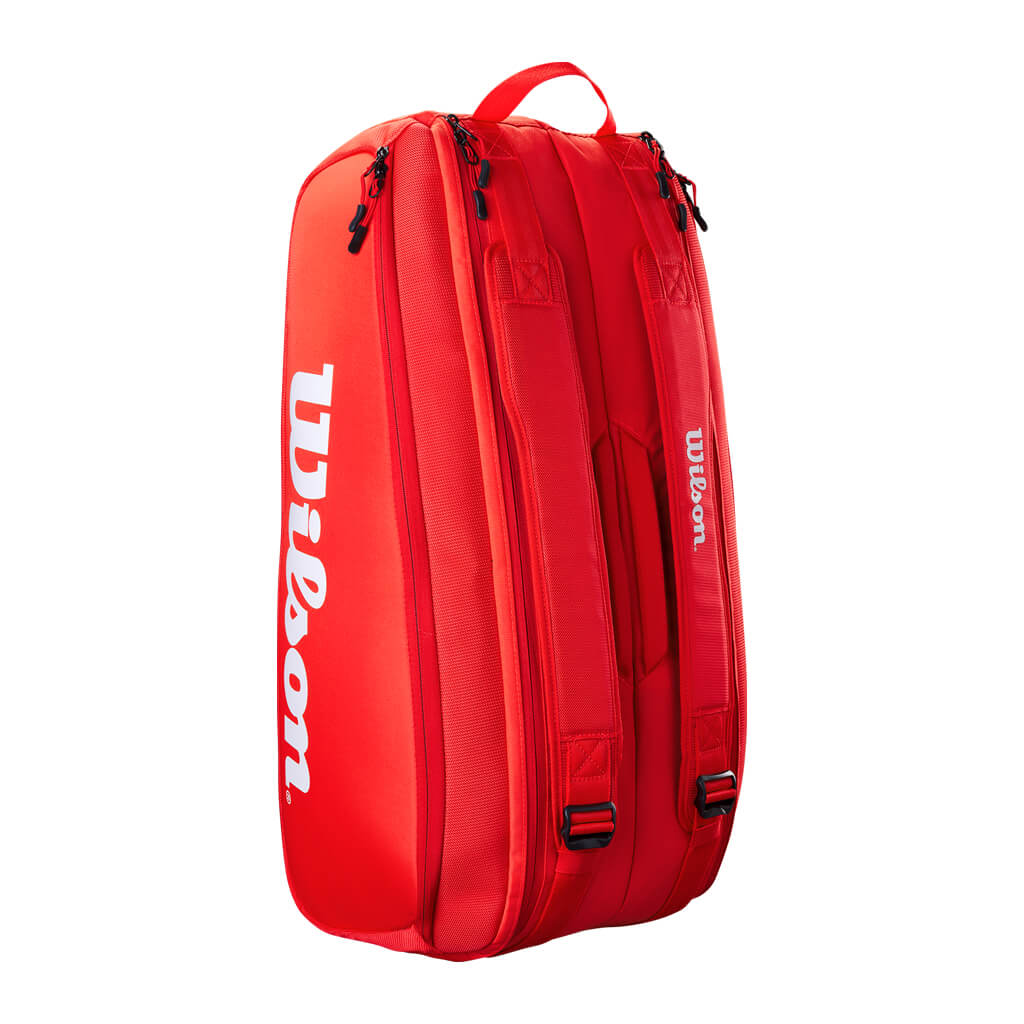 ساک تنیس ویلسون مدل Wilson Super Tour 9 Pack Red (9 راکته)