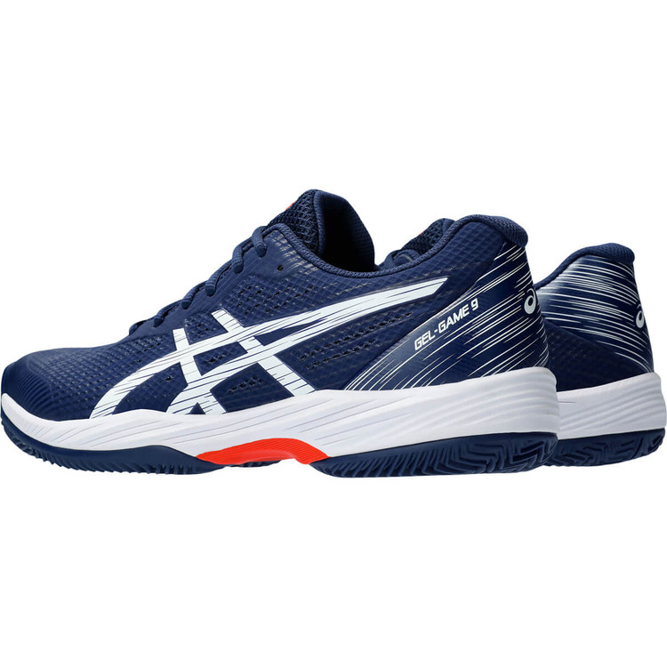 کفش تنیس اسیکس مردانه Asics Gel Game 9 Clay (سرمهای - سفید)