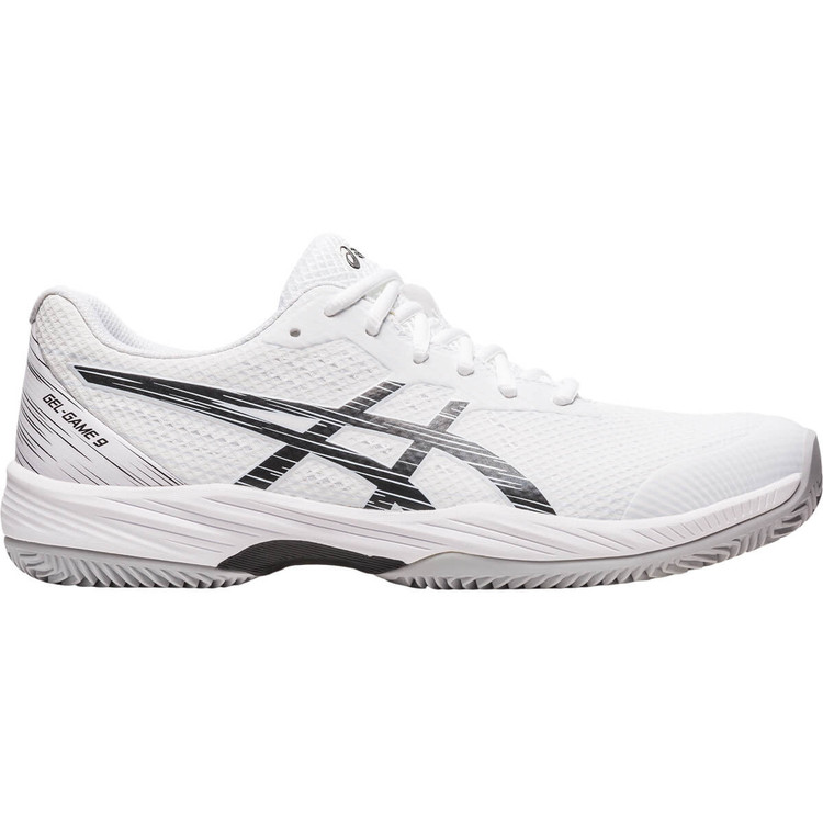 کفش تنیس اسیکس مردانه Asics Gel Game 9 Clay (سفید - مشکی)