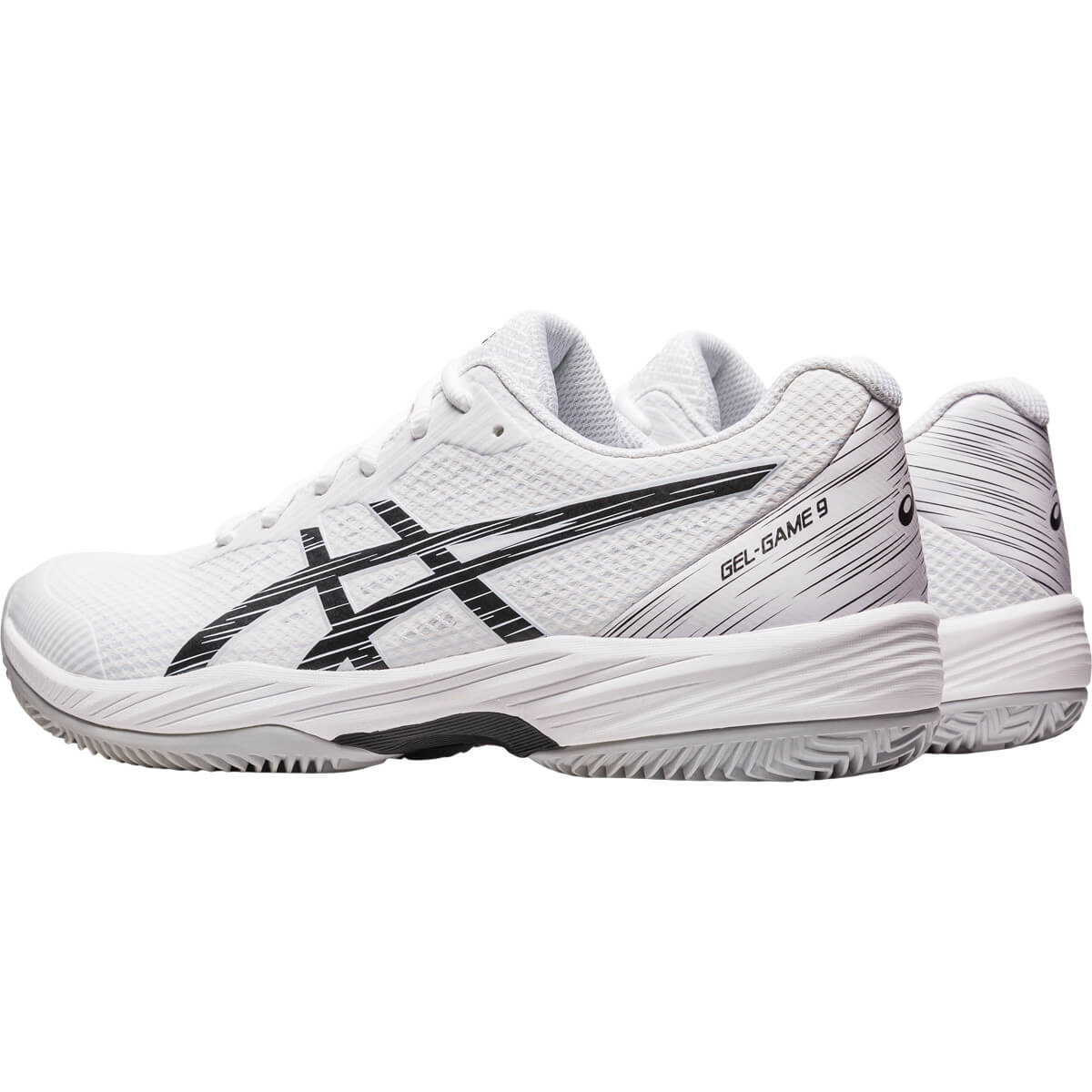 کفش تنیس اسیکس مردانه Asics Gel Game 9 Clay (سفید - مشکی)