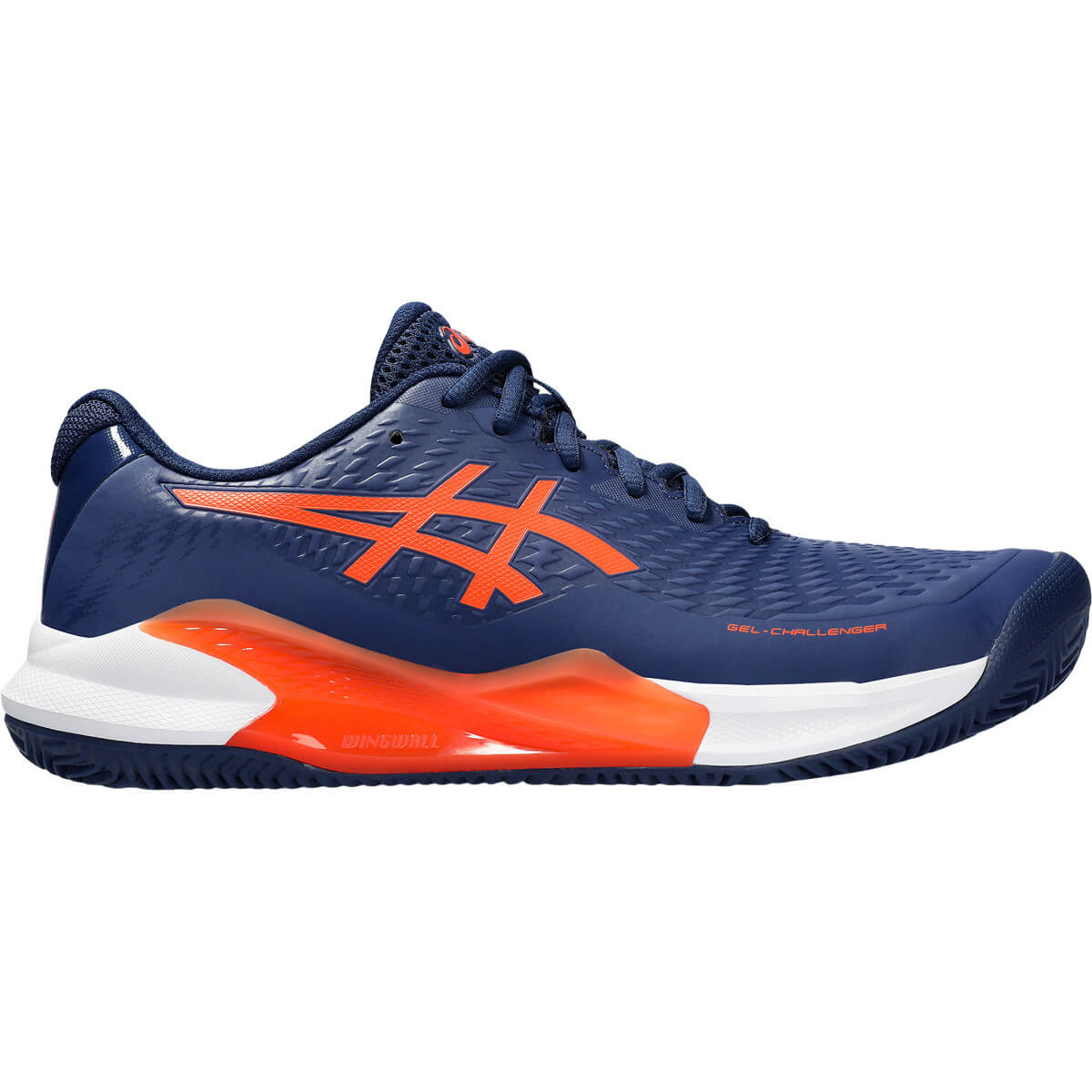 کفش تنیس اسیکس مردانه Asics Gel Challenger 14 Clay (سرمه‌ای - نارنجی)