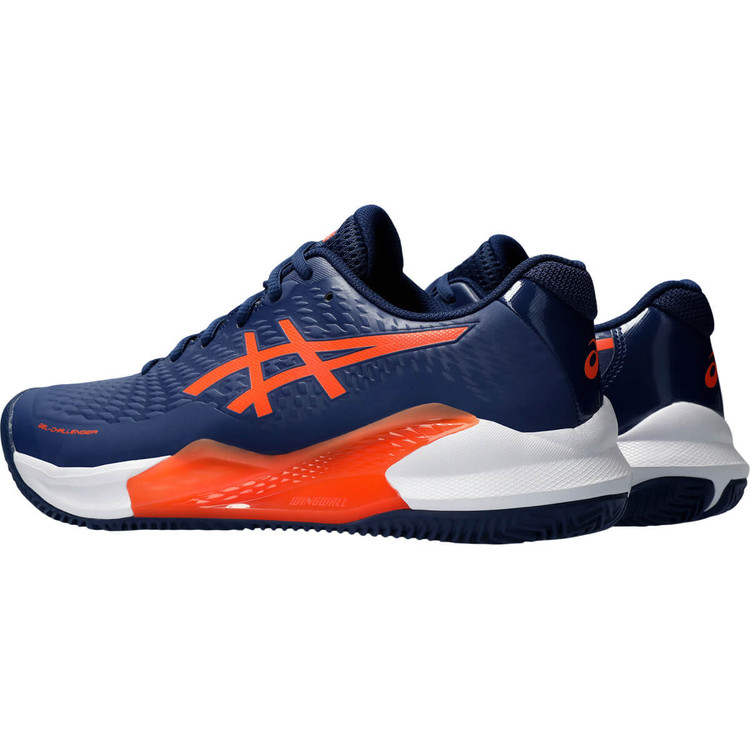 کفش تنیس اسیکس مردانه Asics Gel Challenger 14 Clay (سرمهای - نارنجی)