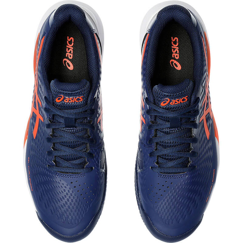 کفش تنیس اسیکس مردانه Asics Gel Challenger 14 Clay (سرمه‌ای - نارنجی)