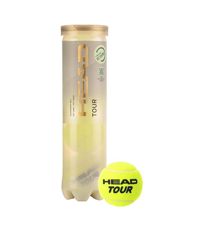 توپ تنیس هد تور کارتن 72 عددی | Head Tour Tennis Balls