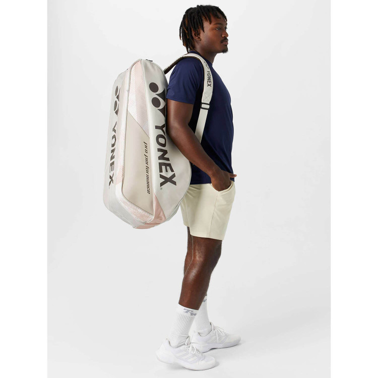 ساک تنیس یونکس پرو 6 راکته سند بژ اورجینال | Yonex Pro 6 Pack Sand Beige