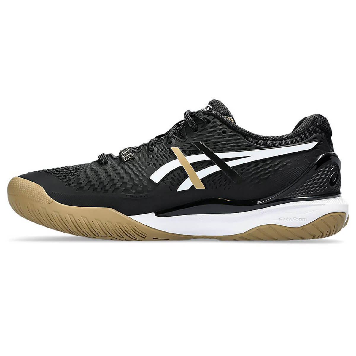 کفش تنیس اسیکس Asics Resolution 9 Boss (مشکی- طلایی)