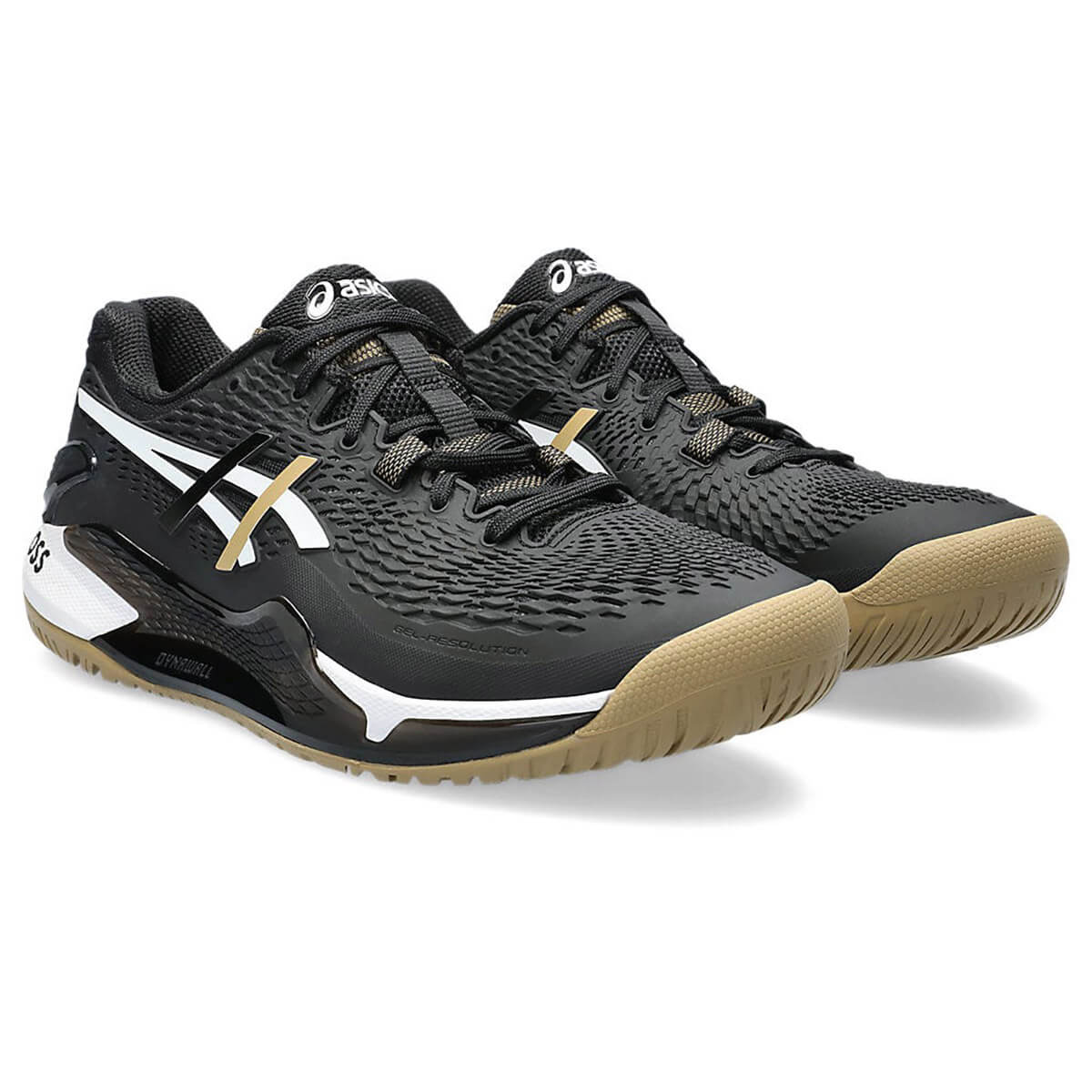 کفش تنیس اسیکس Asics Resolution 9 Boss (مشکی- طلایی)