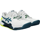 کفش تنیس اسیکس Asics Gel Resolution 9 (سفید - سبز)