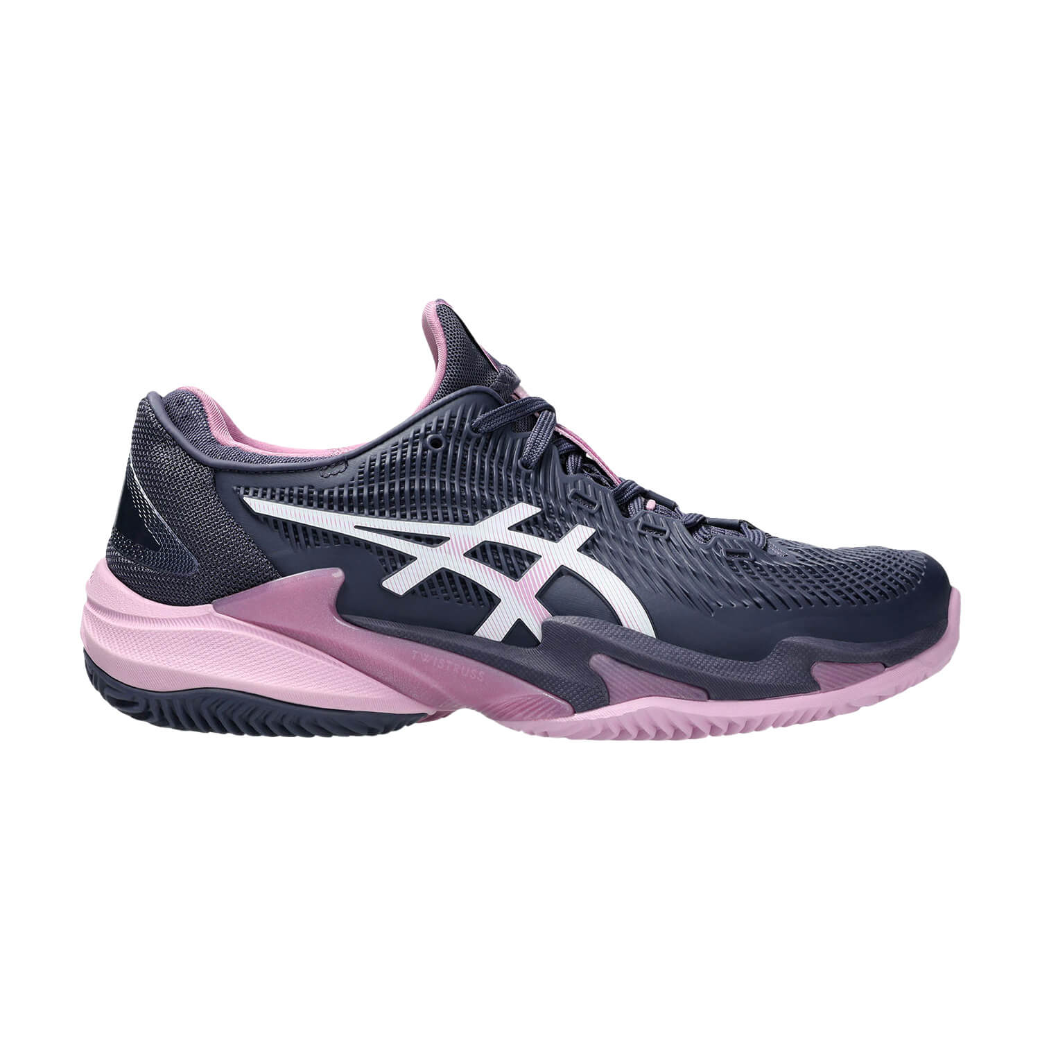 کفش تنیس اسیکس Asics Court FF 3 Clay (صورتی - خاکستری)