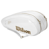 ساک تنیس ویلسون مدل Wilson Federer DNA 12 Pack White (12 راکته)