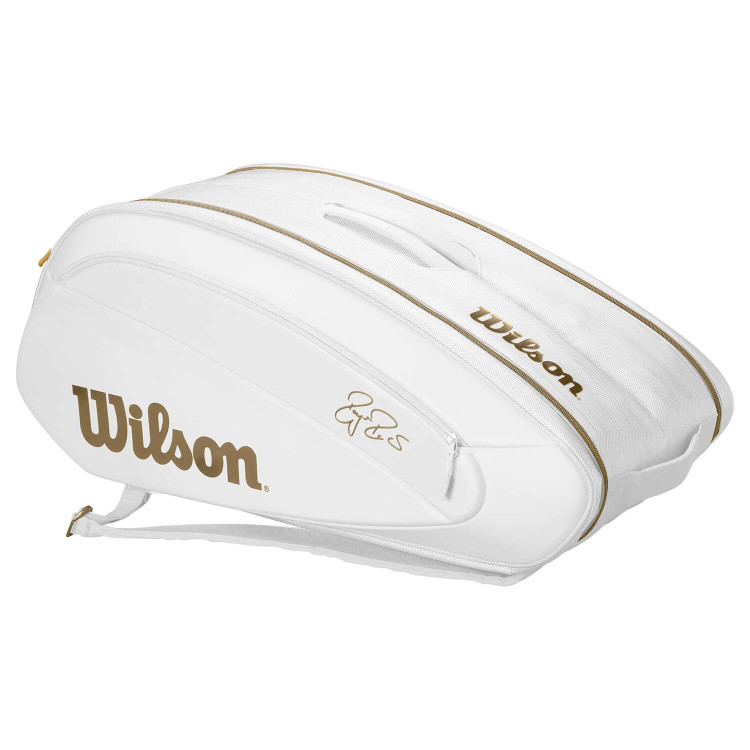 ساک تنیس ویلسون مدل Wilson Federer DNA 12 Pack White (12 راکته)