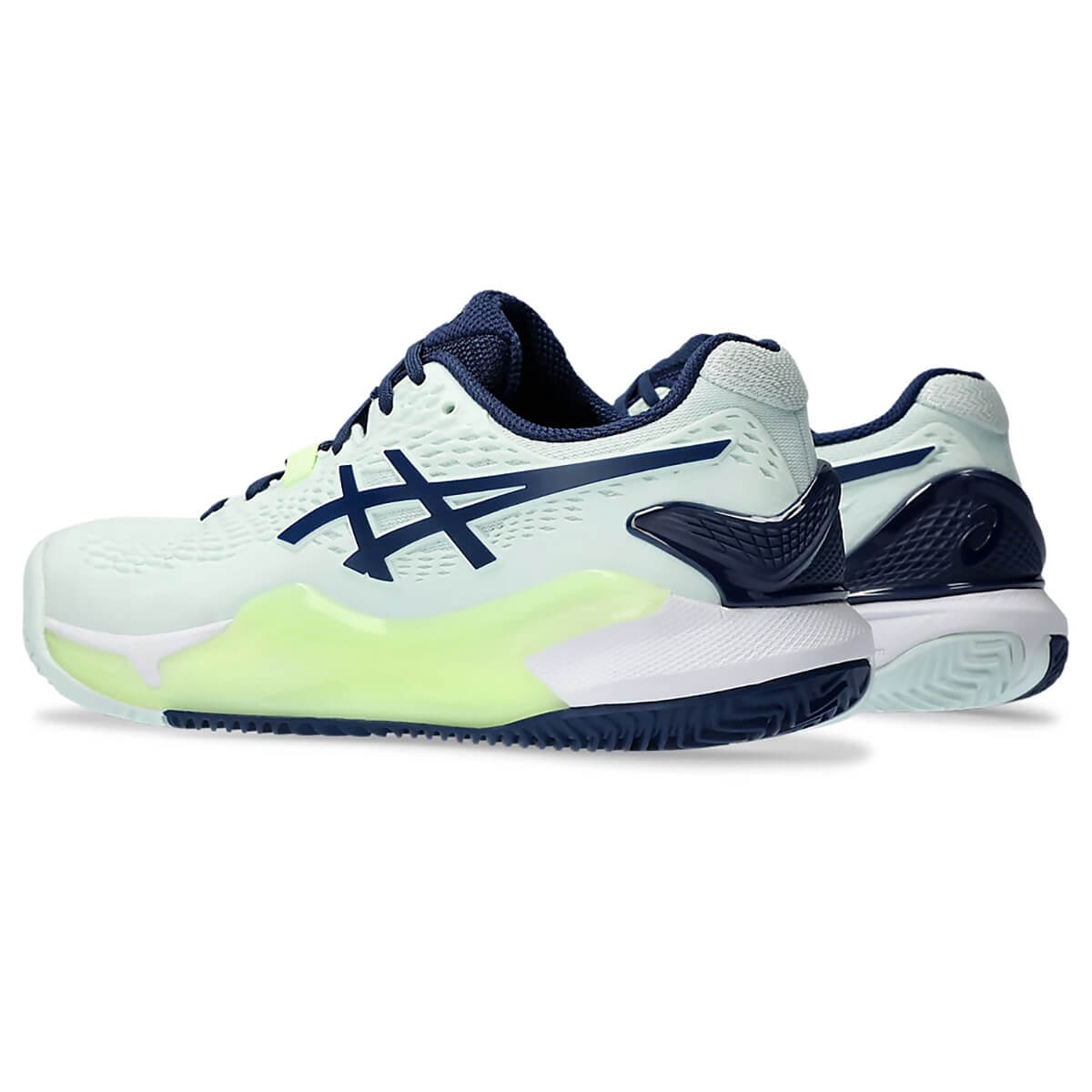 کفش تنیس اسیکس Asics Gel Resolution 9 (سبز - سرمه‌ای)