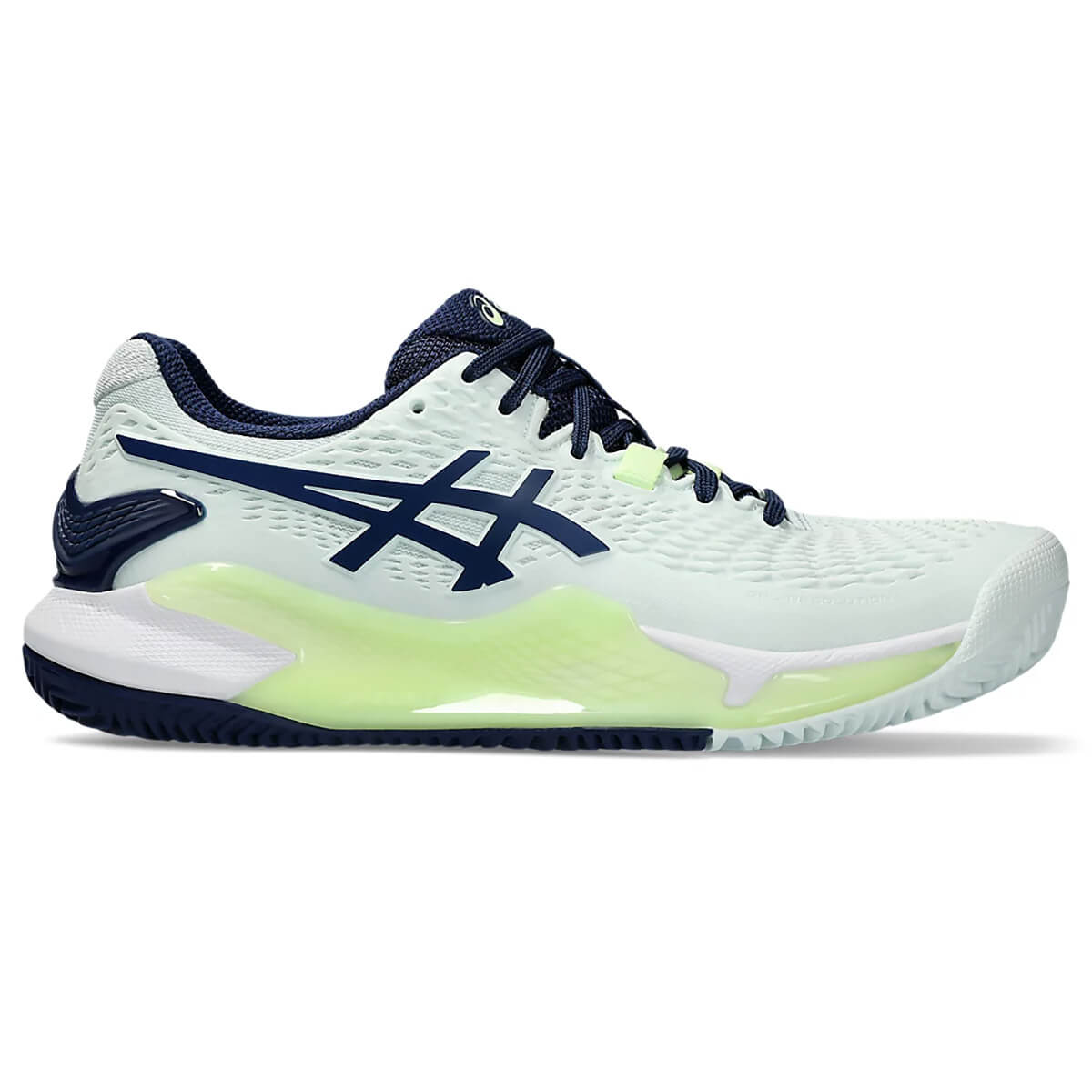 کفش تنیس اسیکس Asics Gel Resolution 9 (سبز - سرمه‌ای)