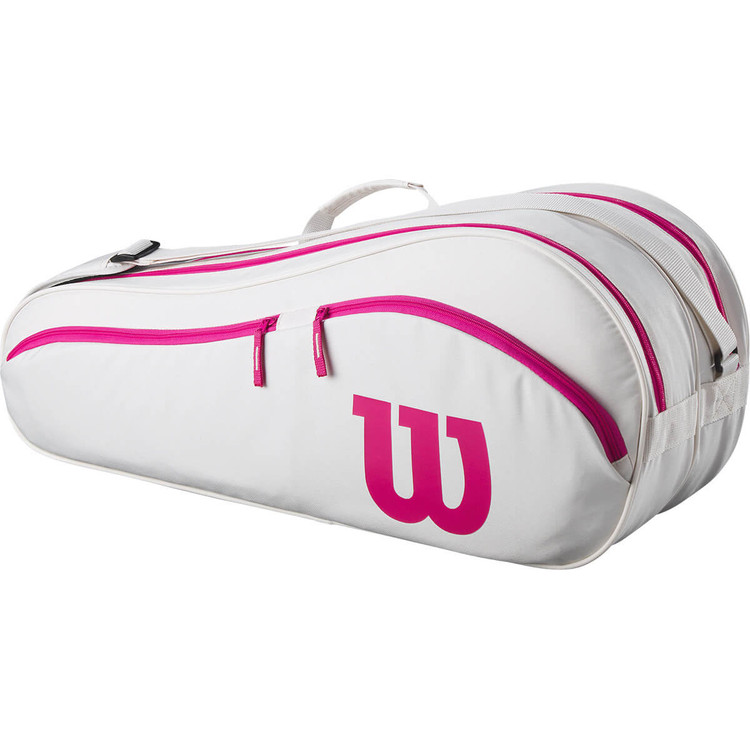 ساک تنیس ویلسون صورتی 6 راکته اورجینال Wilson Advantage 6 Pack 2025