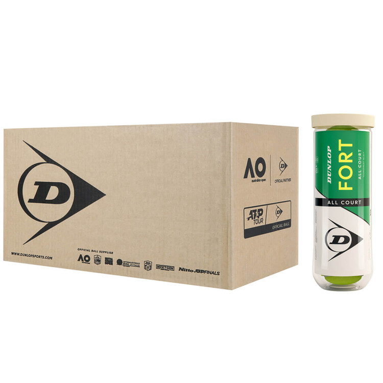 کارتن توپ تنیس دانلوپ Dunlop Fort All Court (72 عدد توپ)