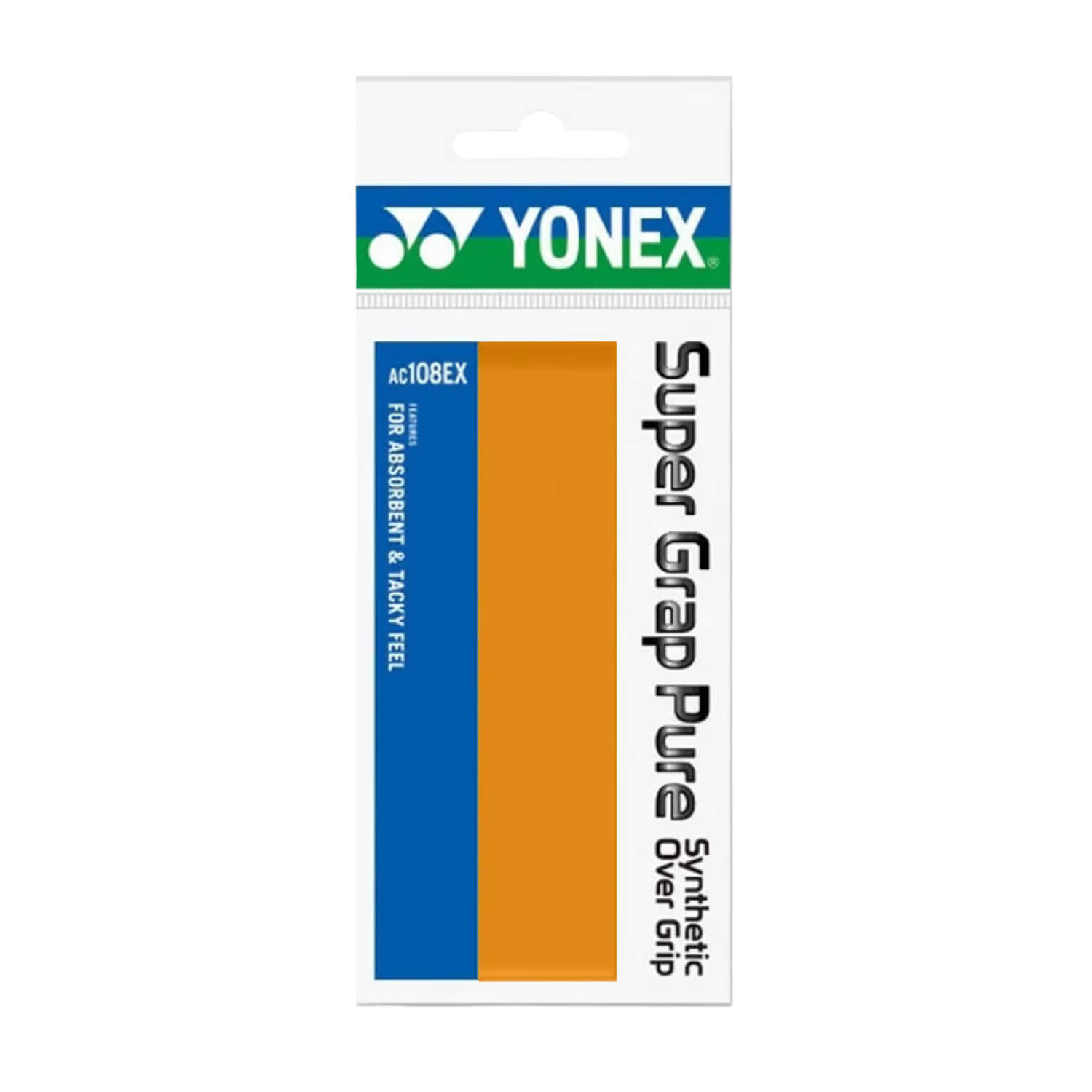 اورگریپ یونکس Yonex Super Grap Pure Overgrip بسته تکی نارنجی