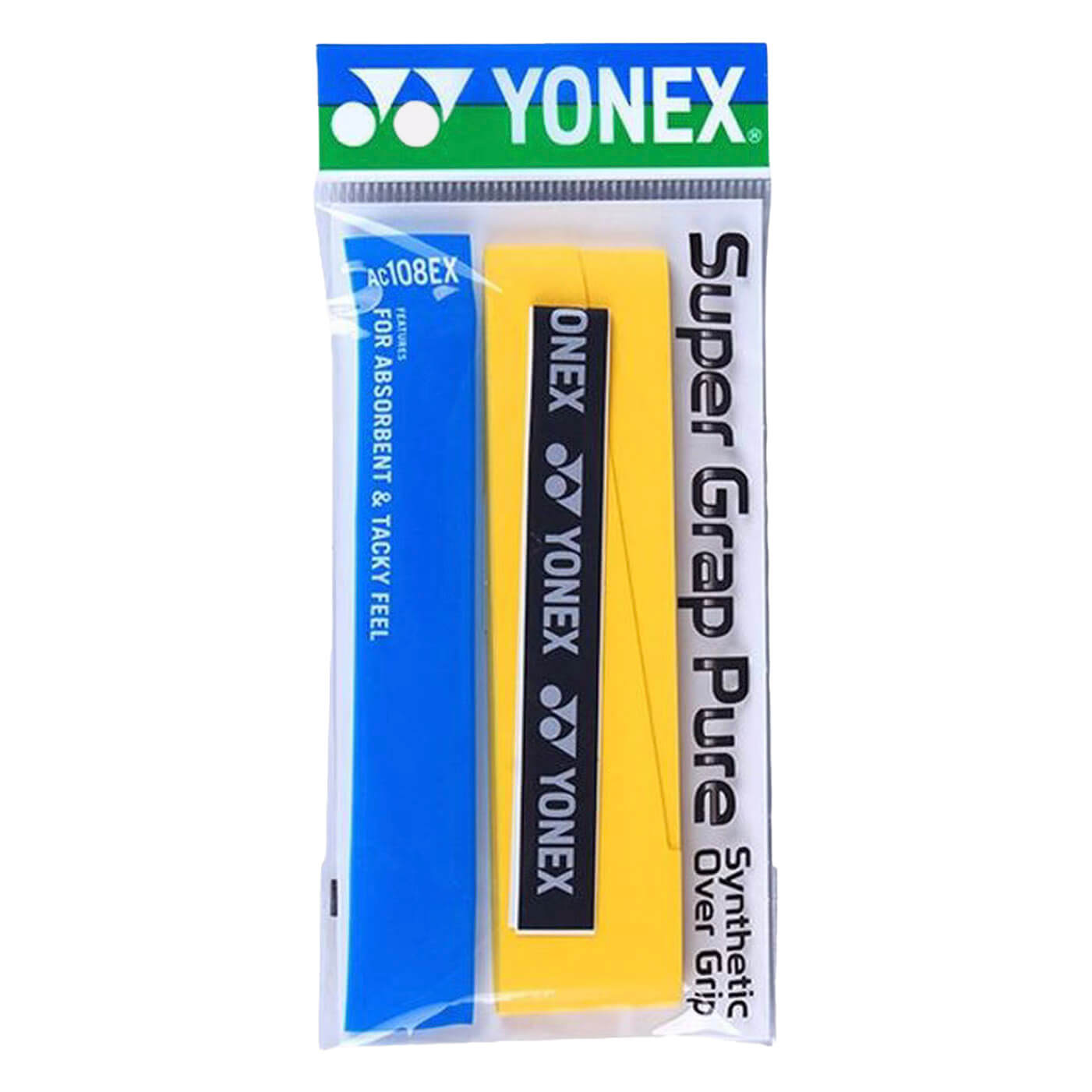 اورگریپ یونکس Yonex Super Grap Pure Overgrip بسته تکی زرد