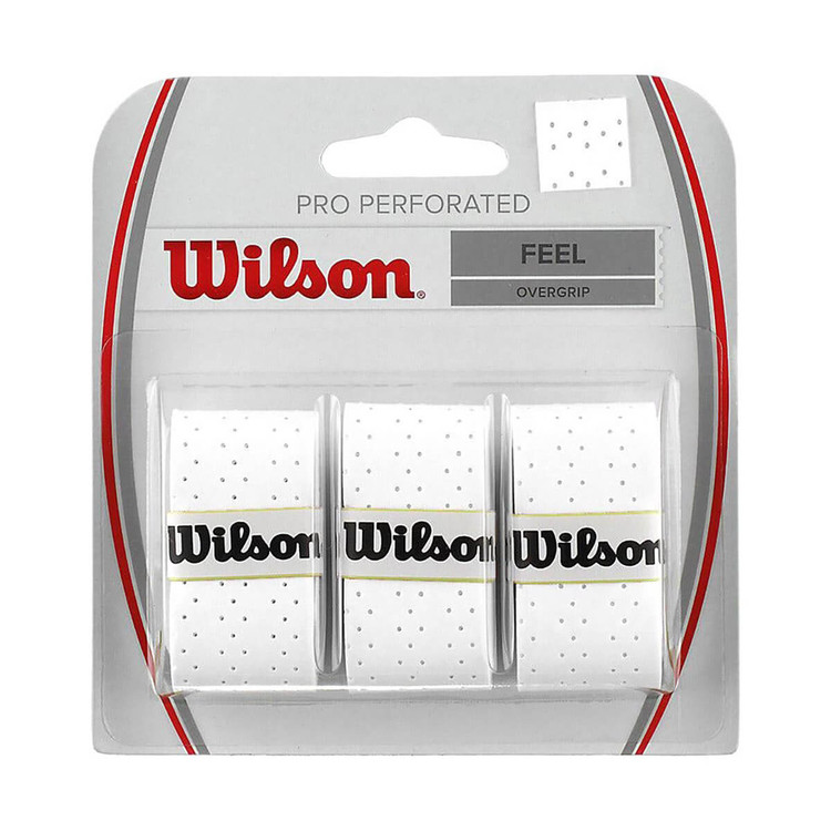 اورگریپ ویلسون Wilson Pro Overgrip Perforated بسته 3 تایی سفید