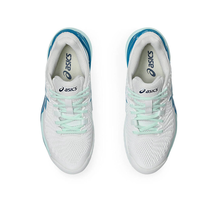 کفش تنیس اسیکس Asics Gel Resolution 9 (سفید - آبی)