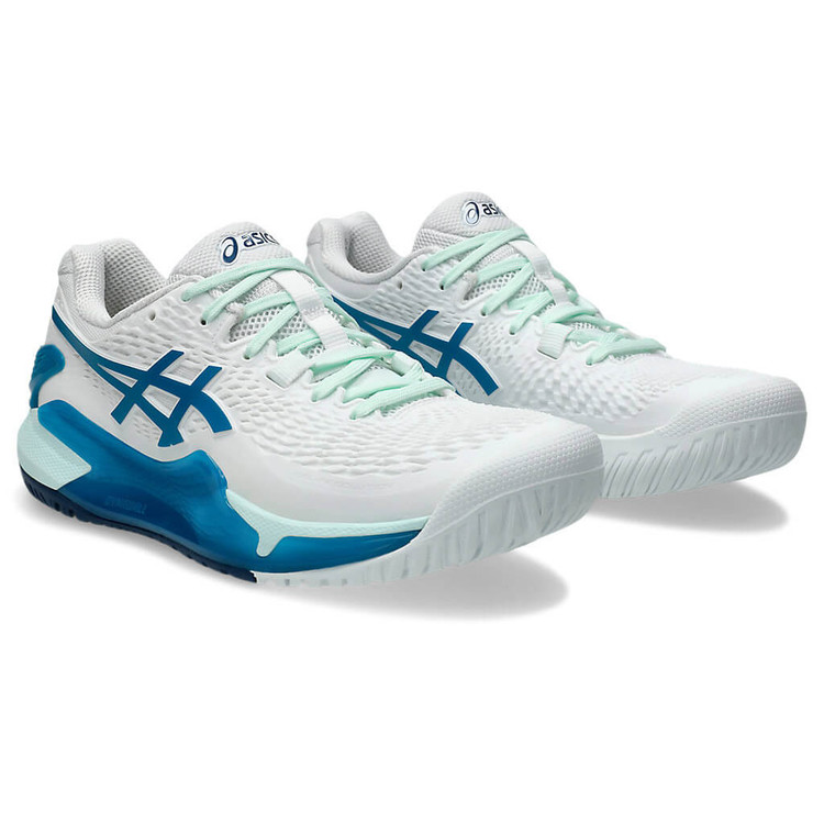 کفش تنیس اسیکس Asics Gel Resolution 9 (سفید - آبی)