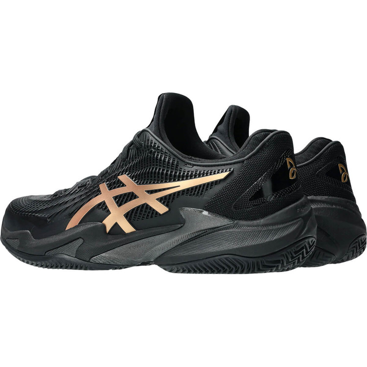 کفش تنیس اسیکس Asics Court FF 3 Clay (مشکی - طلایی)
