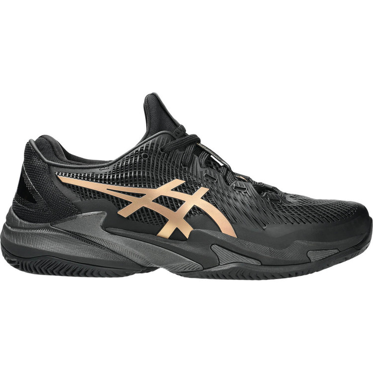کفش تنیس اسیکس Asics Court FF 3 Clay (مشکی - طلایی)