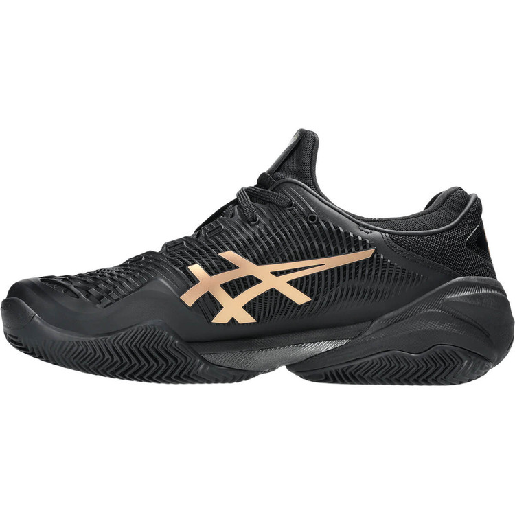کفش تنیس اسیکس Asics Court FF 3 Clay (مشکی - طلایی)