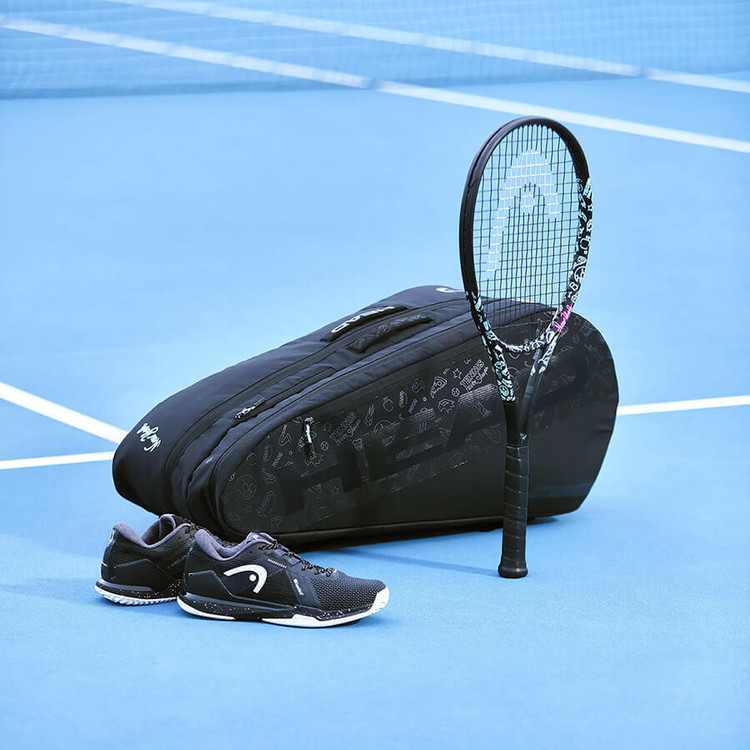 ست راکت و ساک تنیس هد تور نئون 9 راکته اورجینال Head Tour Bag L Neon