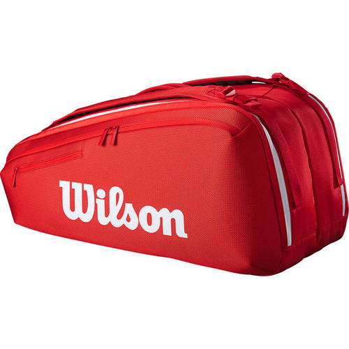 ساک تنیس ویلسون مدل Wilson Super Tour Red 9 Pack 2025 (9 راکته)