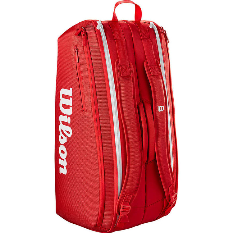 ساک تنیس ویلسون مدل Wilson Super Tour Red 9 Pack 2025 (9 راکته)