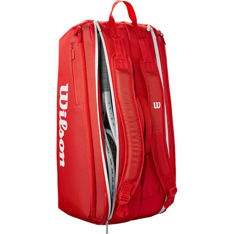ساک تنیس ویلسون مدل Wilson Super Tour Red 9 Pack 2025 (9 راکته)