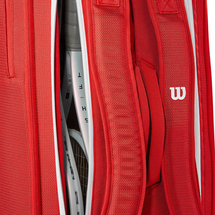 ساک تنیس ویلسون مدل Wilson Super Tour Red 9 Pack 2025 (9 راکته)