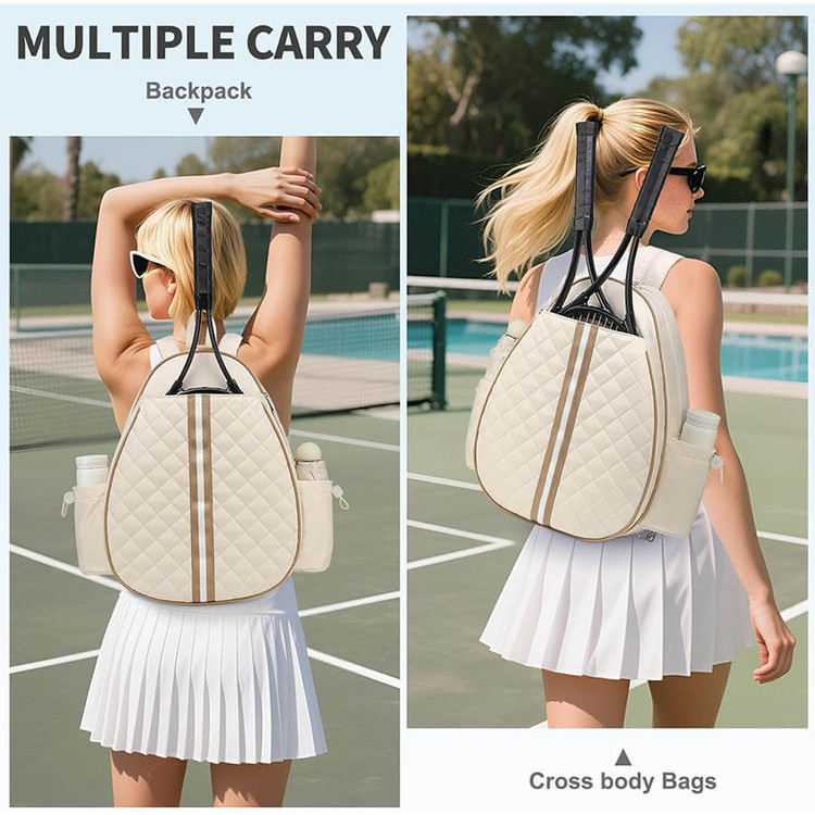 کوله تنیس زنانه مدل Crossbody Tennis Bag Beige