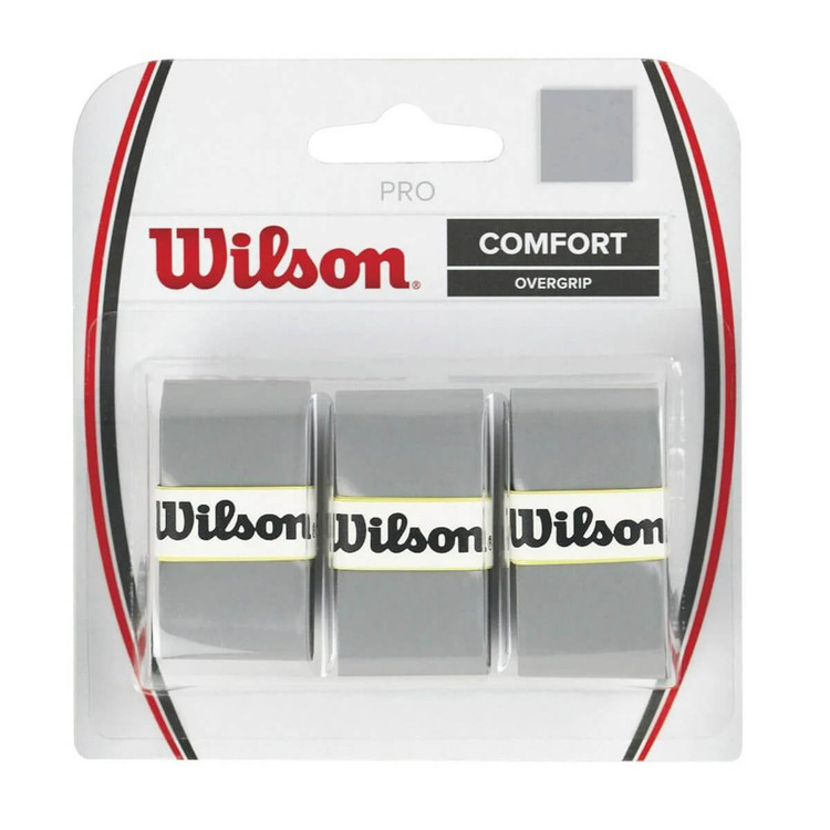 اورگریپ تنیس ویلسون پرو طوسی بسته 3 عددی Wilson Pro Overgrip
