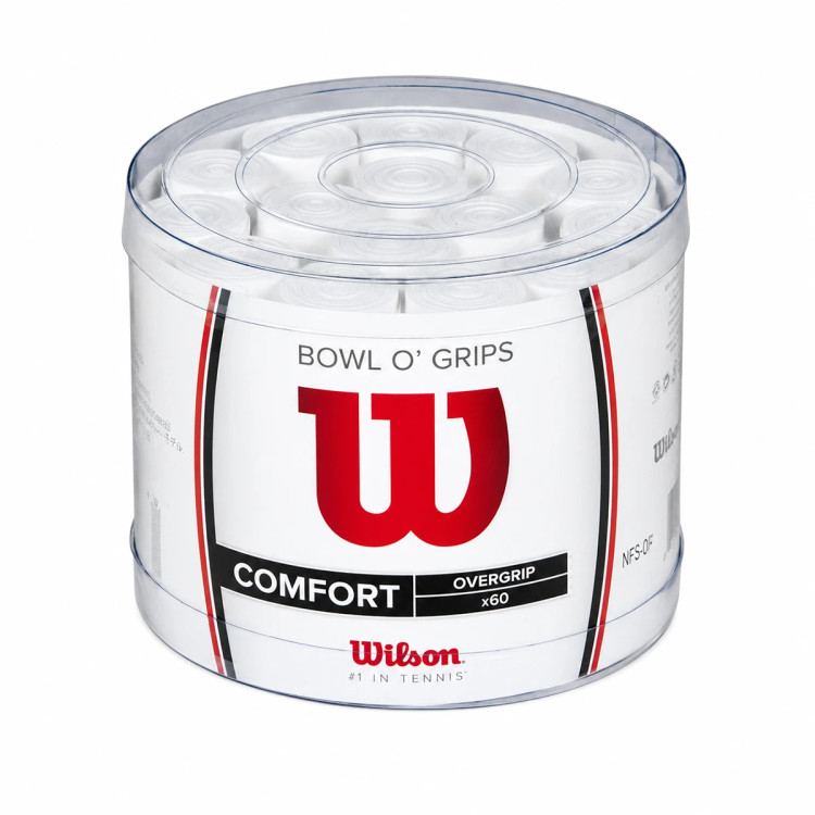 اورگریپ تنیس ویلسون سفید سوراخدار بسته 60 عددی Wilson Overgrip 60x