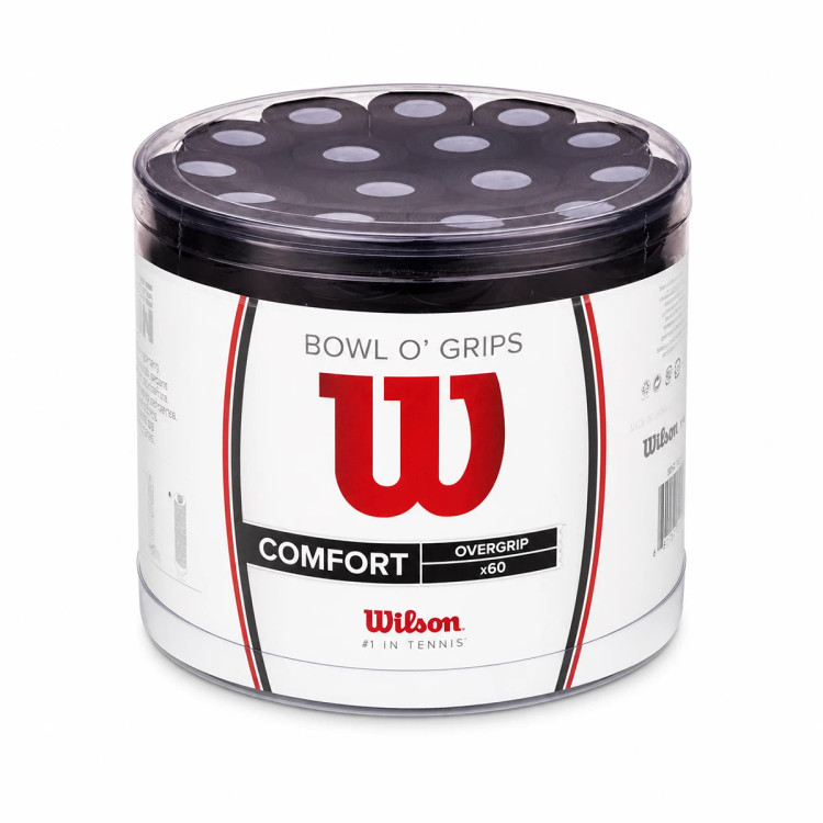 اورگریپ تنیس ویلسون مشکی سوراخدار بسته 60 عددی Wilson Overgrip 60x