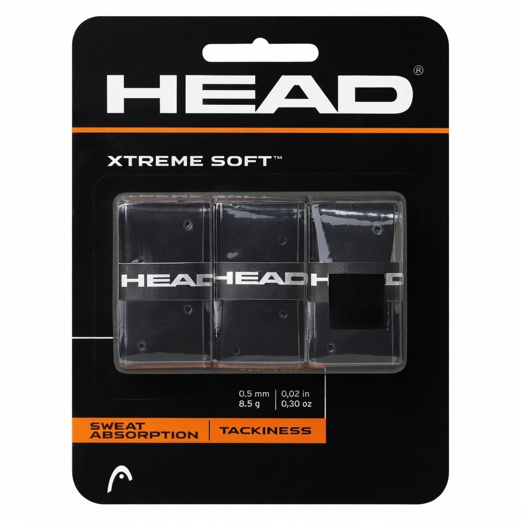 اورگریپ هد اکستریم سافت اورجینال مشکی بسته 3 عددی Head Xtreme Soft