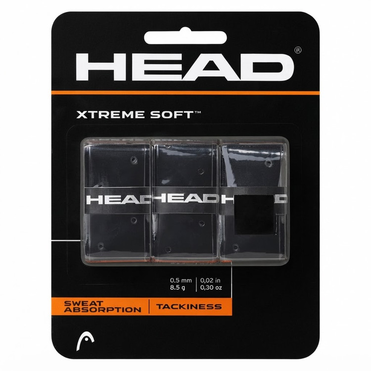 اورگریپ هد اکستریم سافت اورجینال مشکی بسته 3 عددی Head Xtreme Soft