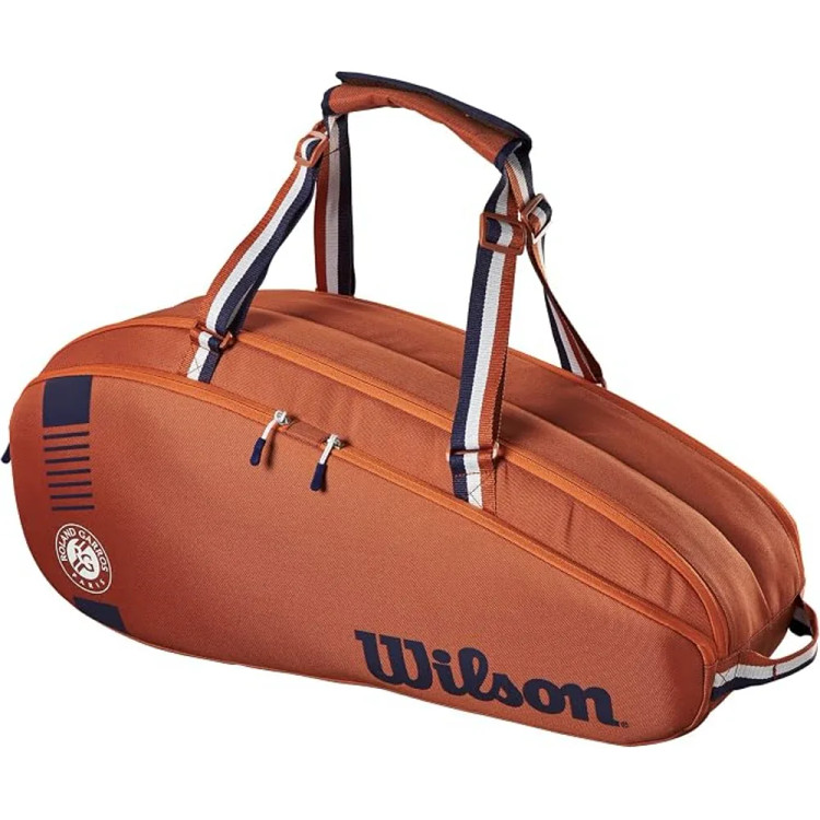 ساک تنیس ویلسون رولان گاروس 6 راکته قهوهای اورجینال Wilson RG Team 6 Pack