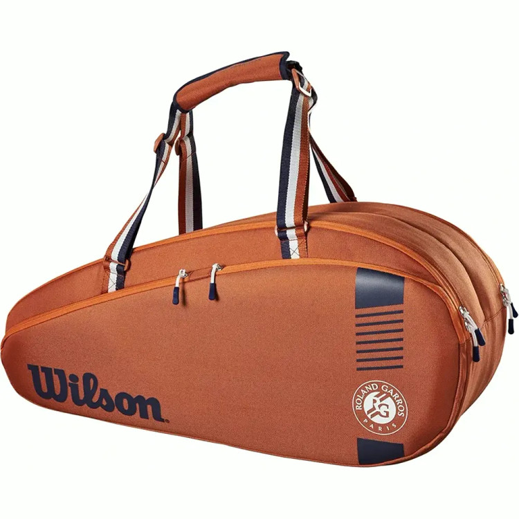 ساک تنیس ویلسون رولان گاروس 6 راکته قهوهای اورجینال Wilson RG Team 6 Pack