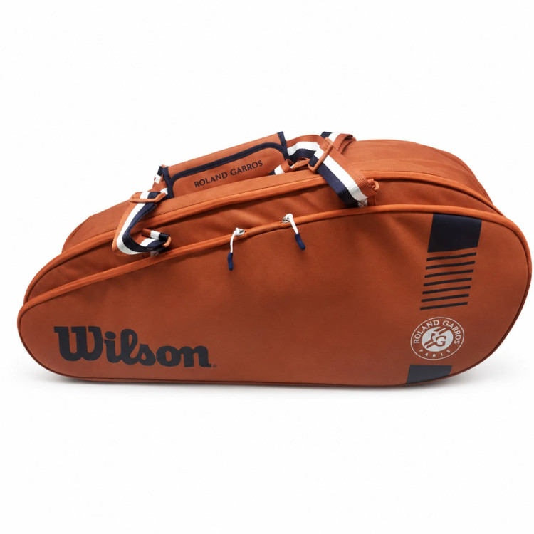 ساک تنیس ویلسون رولان گاروس 6 راکته قهوهای اورجینال Wilson RG Team 6 Pack