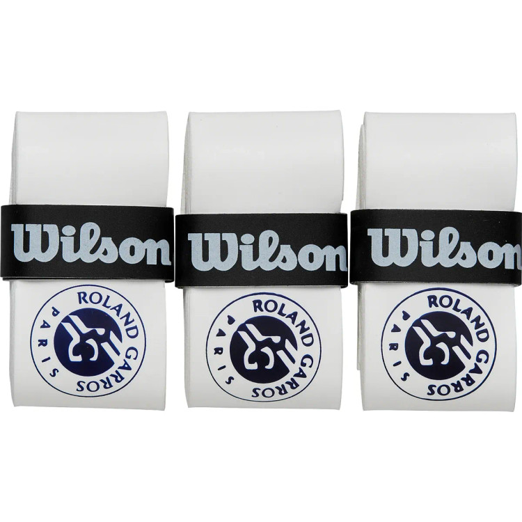 اورگریپ تنیس ویلسون پرو رولان گاروس سفید بسته 3 عددی Wilson Pro RG Overgrip